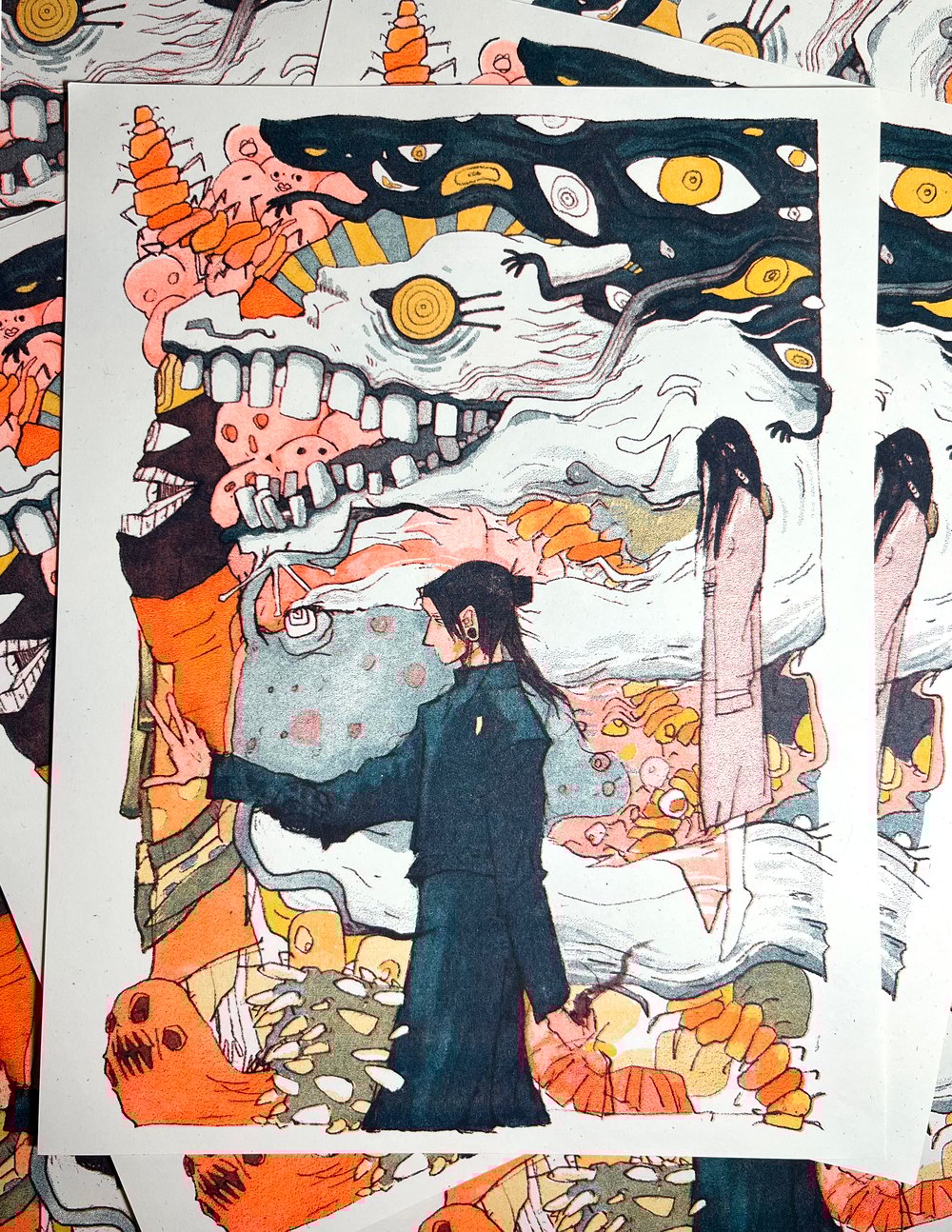 Image of Geto Risograph Print
