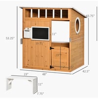 Image 9 of Juliette Wooden Playhouse - Natural