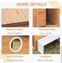 Image 7 of Juliette Wooden Playhouse - Natural