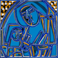 Mother and Child in Blue by America Martin