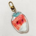 Moldy Strawberry Acrylic Keychain