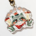 Trashy Raccoon Acrylic Keychain