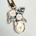 Flower Vase Acrylic Keychain
