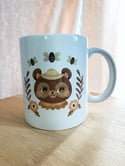 Garden Bear Ceramic Mug