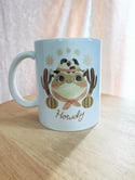 Cowboy Frog Ceramic Mug