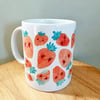 Strawberry Friends Collage Ceramic Mug