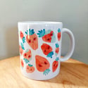 Strawberry Friends Collage Ceramic Mug
