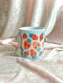 Strawberry Friends Collage Ceramic Mug