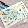 Odds & Ends Canvas Heat Pressed Pouch
