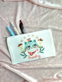 Trashy Raccoon Canvas Heat Pressed Pouch
