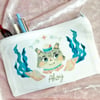 Sailor Cat Canvas Heat Pressed Pouch