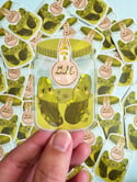 Dill With It Transparent Waterproof Sticker