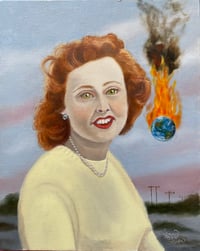 Image 1 of Tell Me When It's Over- original on linen panel