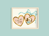 I Love My Dog Illustrated Art Print