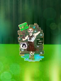 "The Shapeshifting Emcee" Hard-Enamel Pin