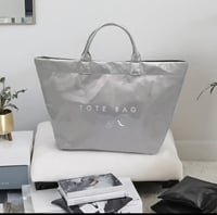 Silver Tote Bag