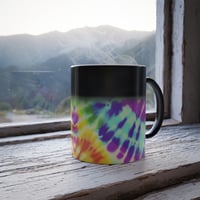Image 1 of Rainbow Tie Dye Magic Coffee Mug - 11 0z