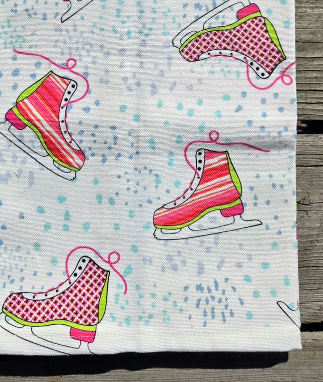 Skating Tea Towel
