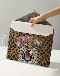 Image 3 of Large Lion Soft Laptop/Ipad Pouch