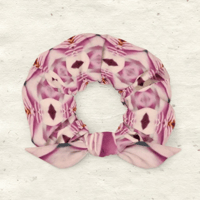 Image 1 of St. Louis Water Lily Hair Scrunchie - Pink and Magenta