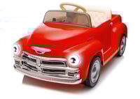 Image 1 of Chevrolet 3100 12V Ride-On Truck W/ Remote, USB - Crimson
