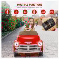 Image 5 of Chevrolet 3100 12V Ride-On Truck W/ Remote, USB - Crimson