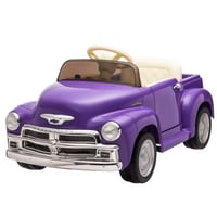 Image 2 of Chevrolet 3100 12V Ride-On Truck W/ Remote, USB - Lilac