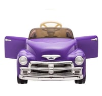 Image 4 of Chevrolet 3100 12V Ride-On Truck W/ Remote, USB - Lilac