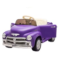 Image 10 of Chevrolet 3100 12V Ride-On Truck W/ Remote, USB - Lilac