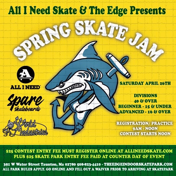 $25 Spring Skate Jam contest entry | All I Need