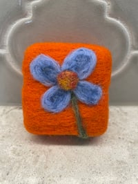 Image 2 of European Robin/blue poppy
