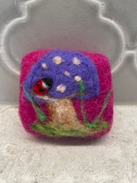 Image 1 of Purple mushrooms/ladybugs