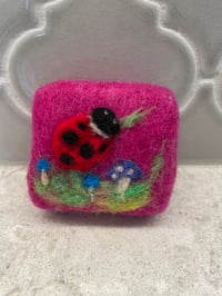 Image 2 of Purple mushrooms/ladybugs