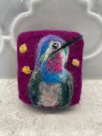 Image 1 of Hummingbird/sparkly yellow flower