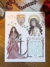Image 1 of St. Philomena print