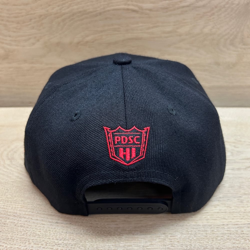 Image of SEIGAIHA SAMURAI SNAPBACK BLK-RED