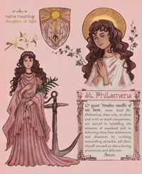 Image 2 of St. Philomena print