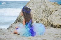 Image 3 of Mermaid Fluffy Tutu Girl’s Beach Mermaid Birthday Tulle Skirt