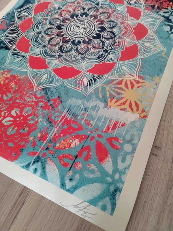 Shepard Fairey Obey Chaos Mandala Print Sérigraphie