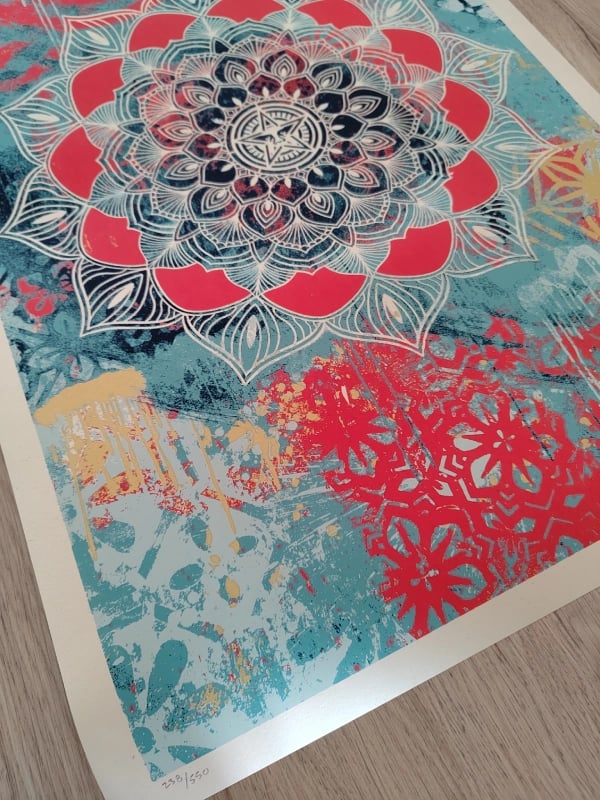 Shepard Fairey Obey Chaos Mandala Print Sérigraphie