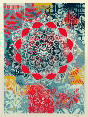 Shepard Fairey Obey Chaos Mandala Print Sérigraphie
