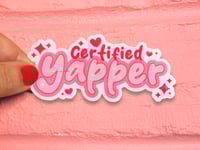 Image 1 of Certified Yapper Die Cut Vinyl Sticker