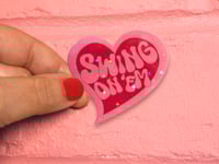 Image 1 of Swing On 'Em Die Cut Vinyl Sticker