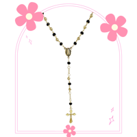 Image 1 of Black Rosary Guadalupe