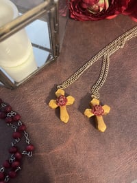 Image 1 of Rose Cross necklace