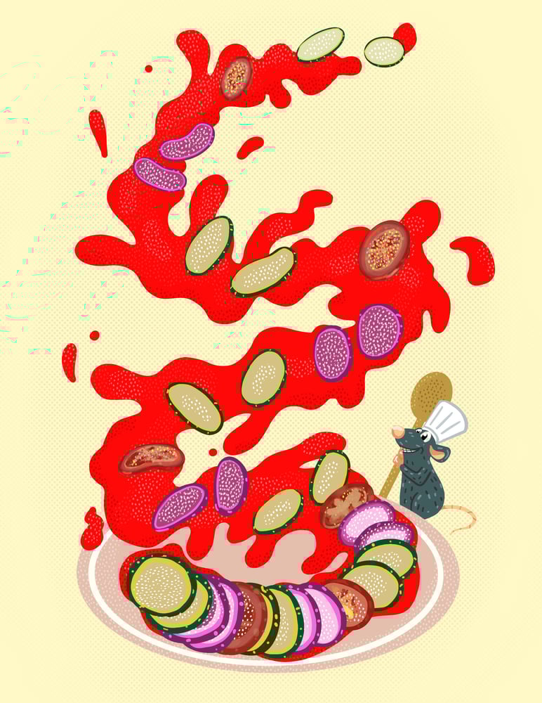 Image of ratatouille print