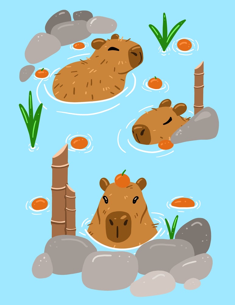 Image of capybara print