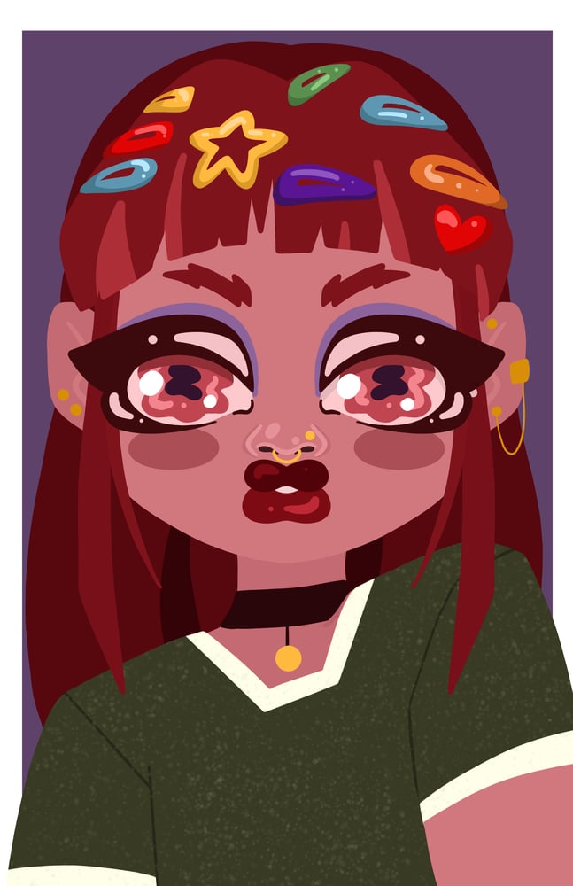 Image of decora girl print