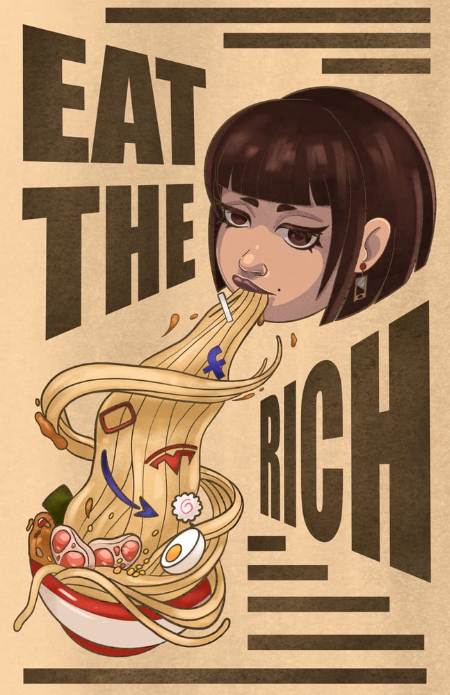 Image of eat the rich print