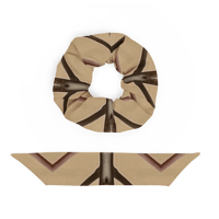 Image 6 of Peach Aloe Hair Scrunchie - Black Accents